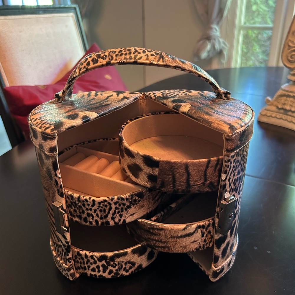 Leopard Print Jewelry Box